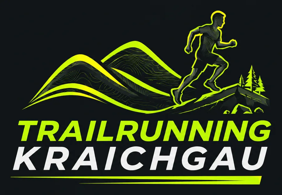 Logo „Trailrunning Kraichgau“: Läufer auf einem Hügelpfad